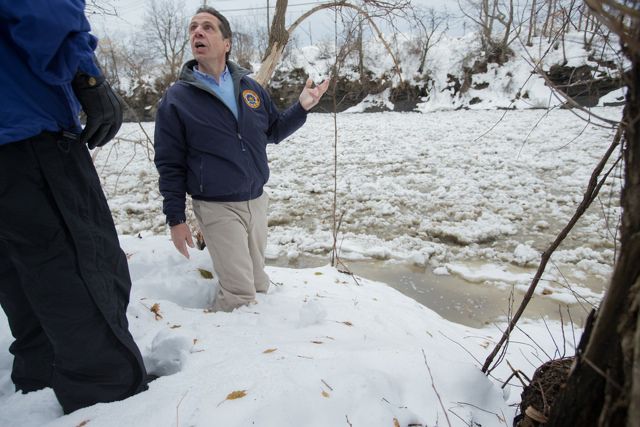 Cuomo with the snow